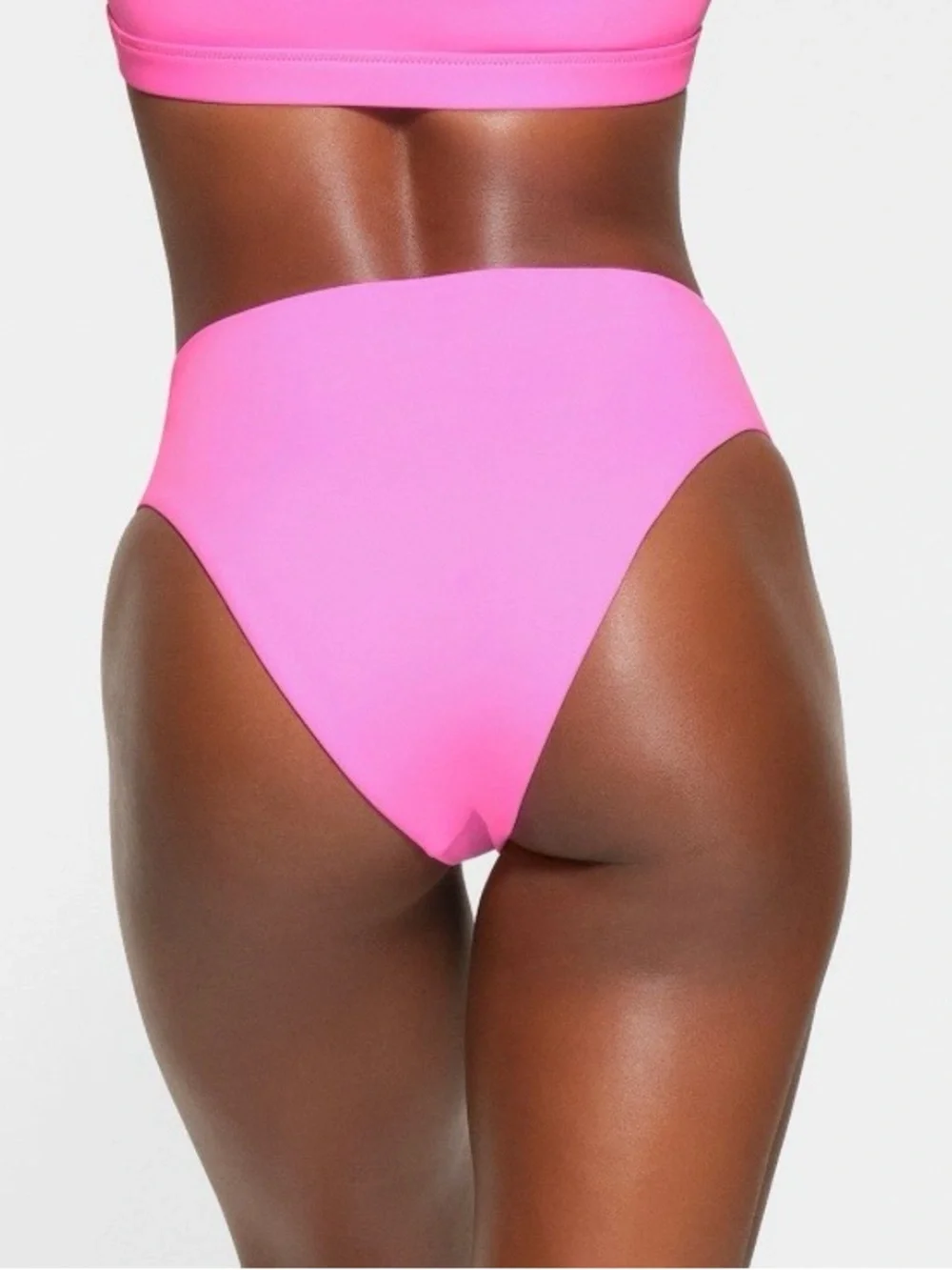 Skims 2 Piece SET NWT Bikini & Top Neon Orchid Pink Size M